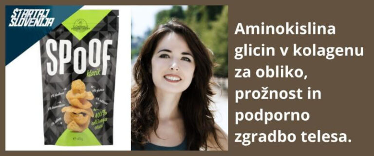 Glicin v vezivnem kolagenu za obliko, prožnost in podporno zgradbo telesa ZAPER