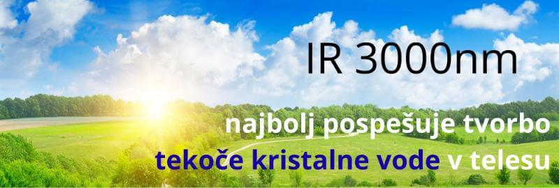 Sončna svetloba in njen IR speker izboljša odbojni ZETA potencial za pretok telesnih tekočin ZAPER